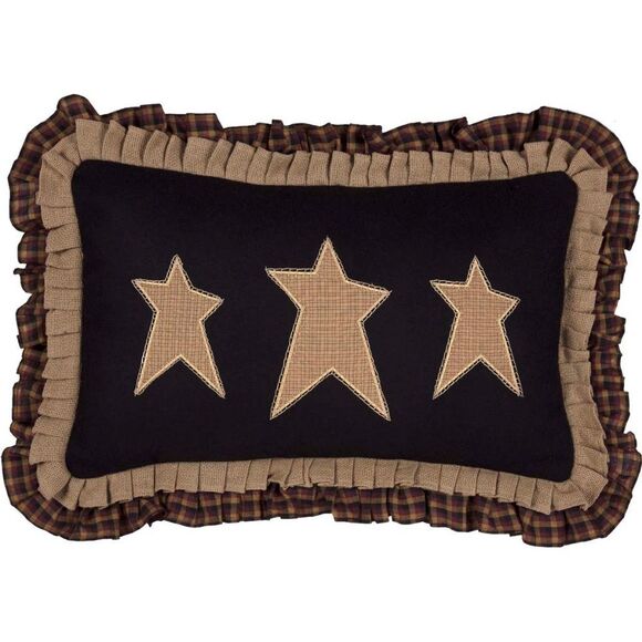 Primitive Star Large Ruffled Throw Pillow - Picture 2 of 3